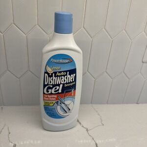 Powerhouse Lemon Auto Dishwasher Gel Detergent  16oz NEW! Vintage